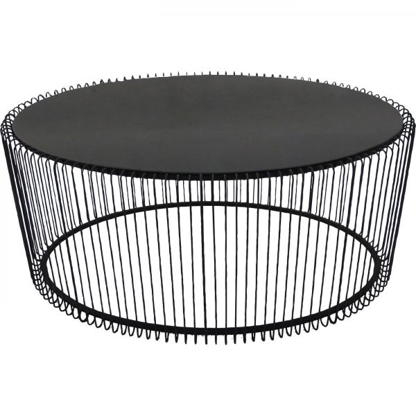 Kare Design Černý kovový konferenční stolek Wire Uno 60×90 cm - KARE