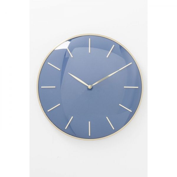 Nástěnné hodiny Malibu O 40 cm - modré - KARE