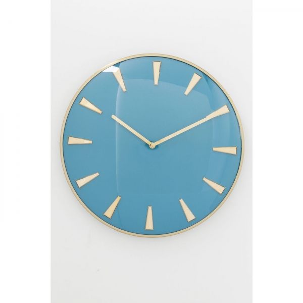 Nástěnné hodiny Malibu O 40 cm - bledě modré - KARE