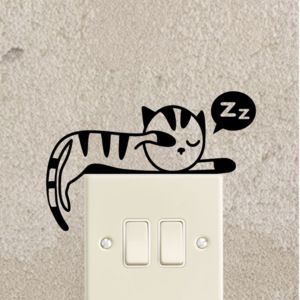 Samolepka Ambiance Sleeping Kitten - Favi.cz