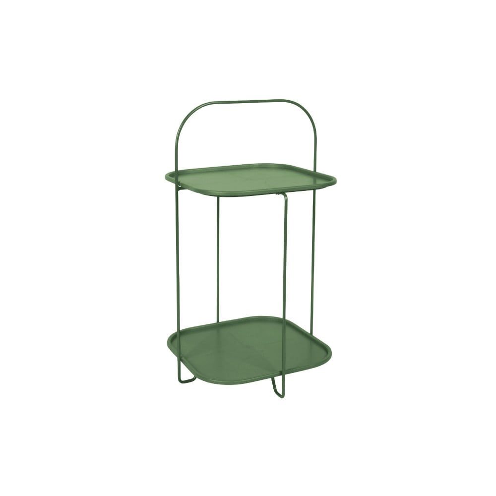 Select Time Zelený kovový odkládací stolek Trel, 70 cm - Bonami.cz