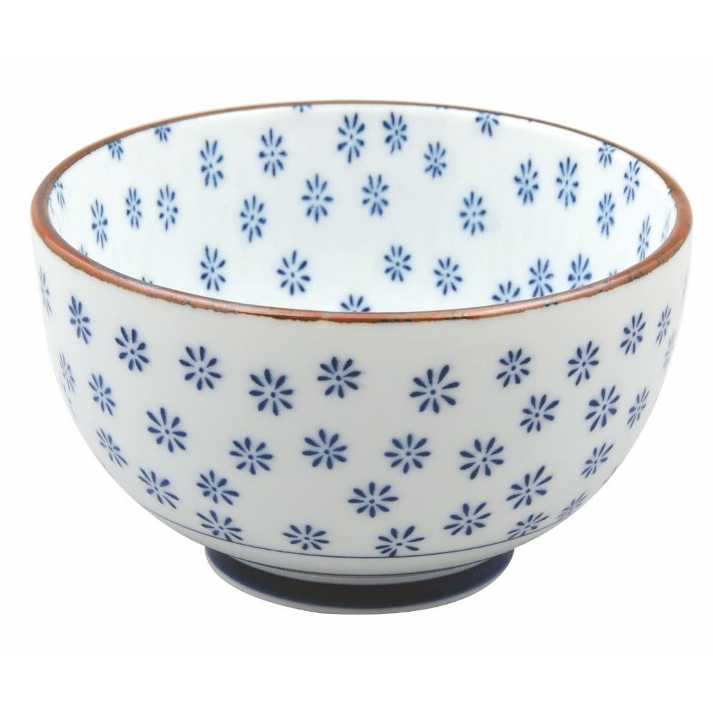 Modrá porcelánová miska Tokyo Design Studio Flower, 500 ml - Bonami.cz