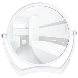 Bílé kosmetické stojací zrcadlo Noale, ø 16,5 cm - Favi.cz