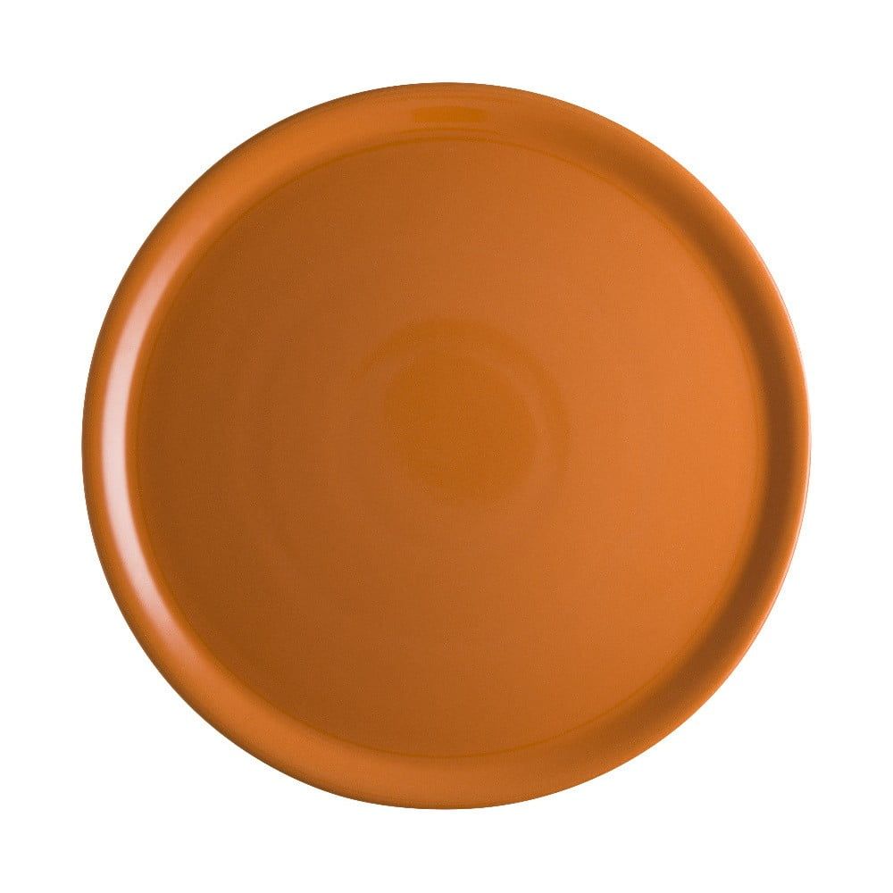 Oranžový porcelánový talíř na pizzu Brandani Pizza, ⌀ 31 cm - Bonami.cz