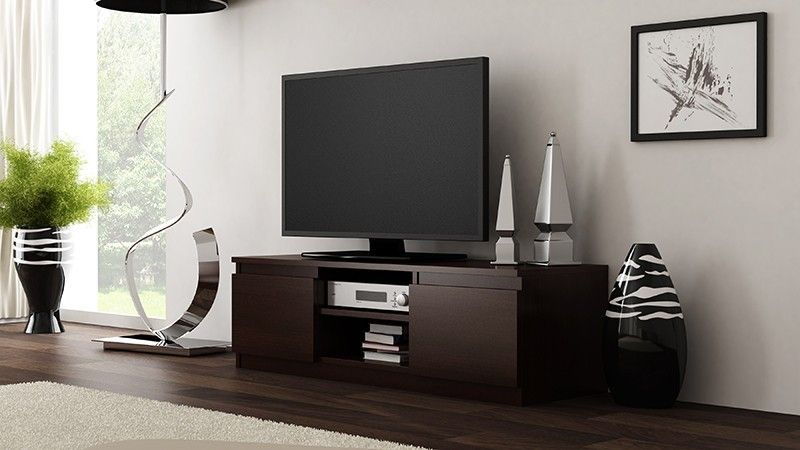 Shoptop TV stolek RTV LCD 120 tmavě hnědý - Houseland.cz