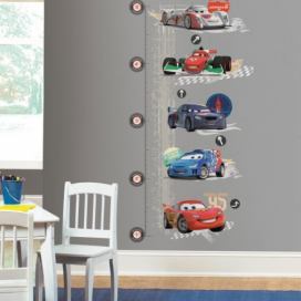 Dětský samolepící metr na stěny pokoje Cars 2