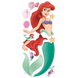 Disney samolepky na zeď. Malá mořská víla Ariel.