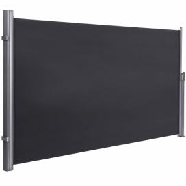 SONGMICS Boční markýza 180x350 cm kouřově šedá