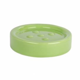 Miska na mýdlo, zelená, keramická, 3 x 11 cm, WENKO