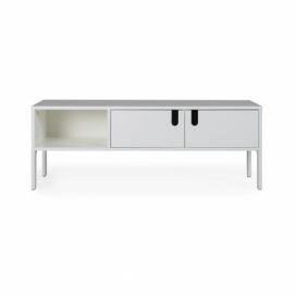 Matně bílý lakovaný TV stolek Tenzo Uno 137 x 40 cm
