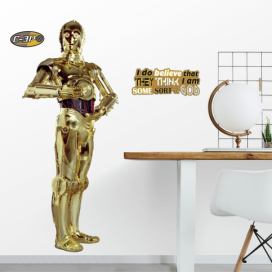 Samolepky na zeď Star Wars - robot C-3PO