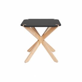 Select Time Černý dřevěný odkládací stolek Xirom M