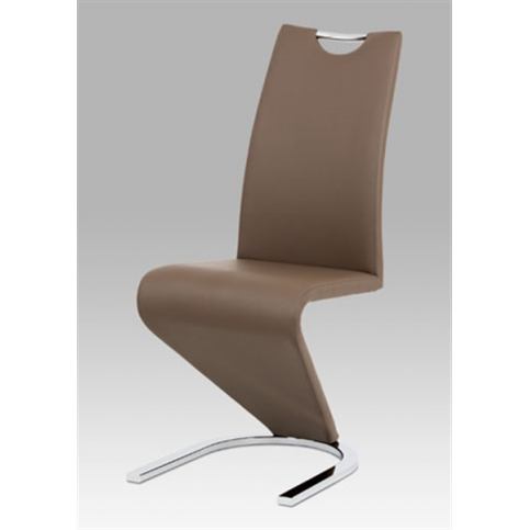 Jídelní židle HC-790 COF (koženka coffee / chrom) - Rafni
