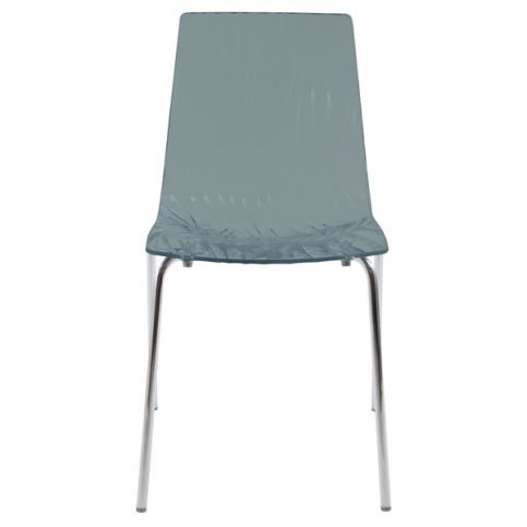 Židle Calima (antracitová), polykarbon+chrom - Rafni