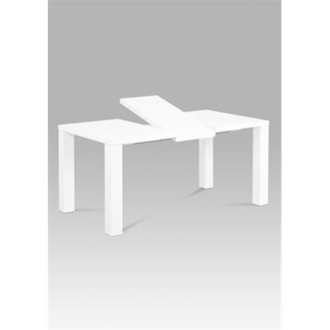 Jídelní stůl rozkládací AT-3009 WT (vysoký lesk bílý) - Rafni