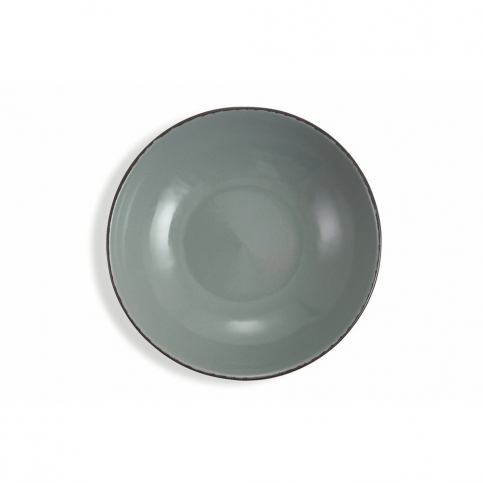 Sada 6 tmavě šedých polévkových talířů z kameniny Villa d\'Este Canapa - Bonami.cz