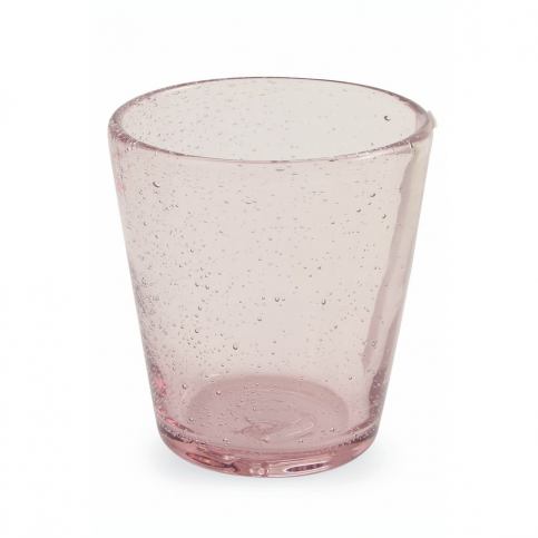 Sada 6 růžových sklenic z foukaného skla Villa d\'Este Cancun, 330 ml - Bonami.cz