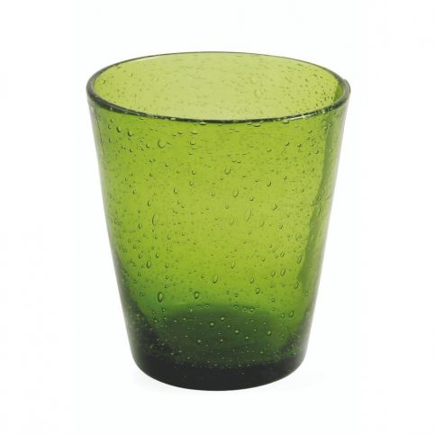 Sada 6 zelených sklenic z foukaného skla Villa d\'Este Cancun, 330 ml - Bonami.cz