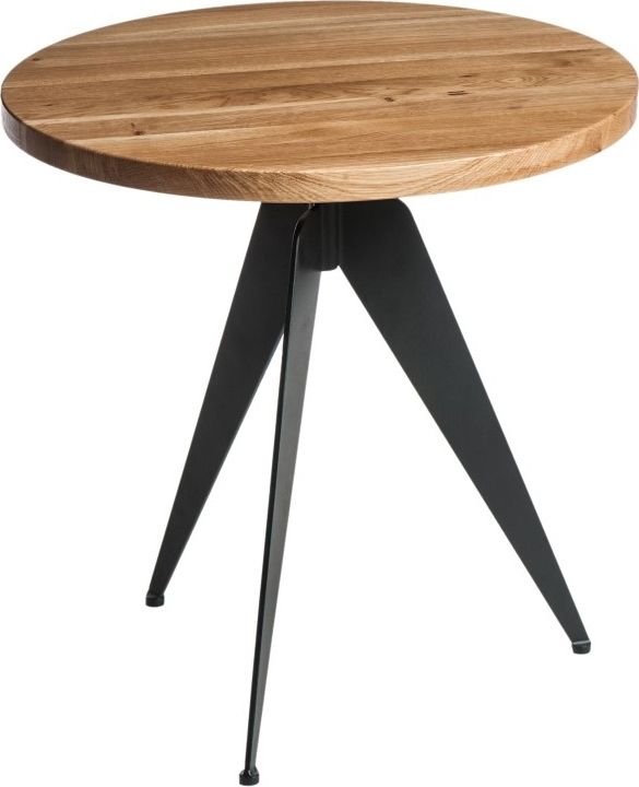 Mørtens Furniture Konferenční stolek Vinden, 59 cm, dřevo/černá Barva: dřevo / černá - M DUM.cz