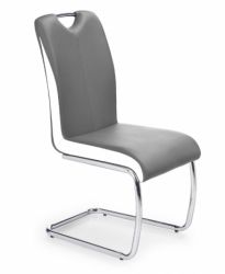 Halmar židle K184 barva: šedá / bílá - Sedime.cz