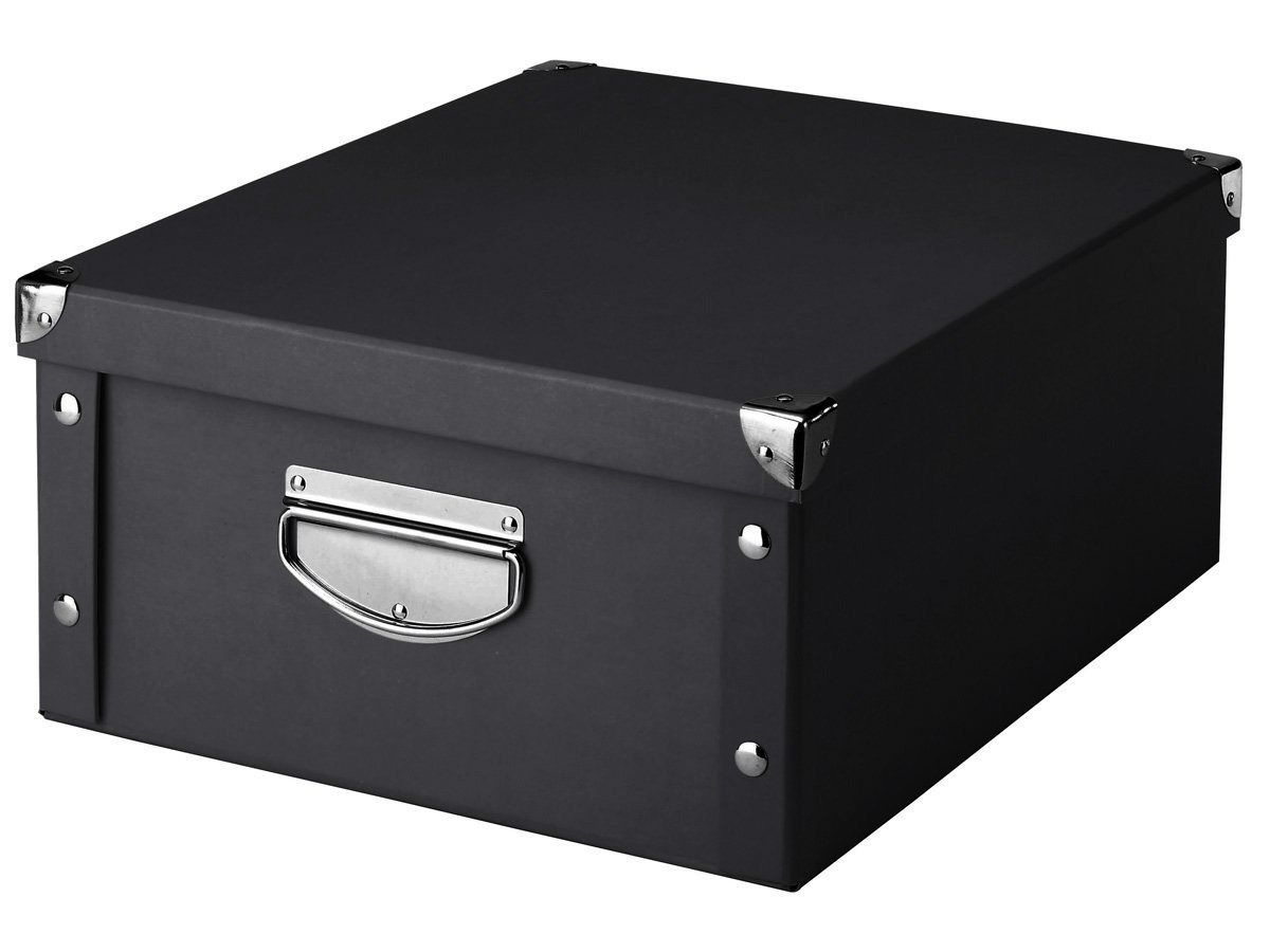 Box pro skladování, 40x33x17 cm, barva černá, ZELLER - EMAKO.CZ s.r.o.