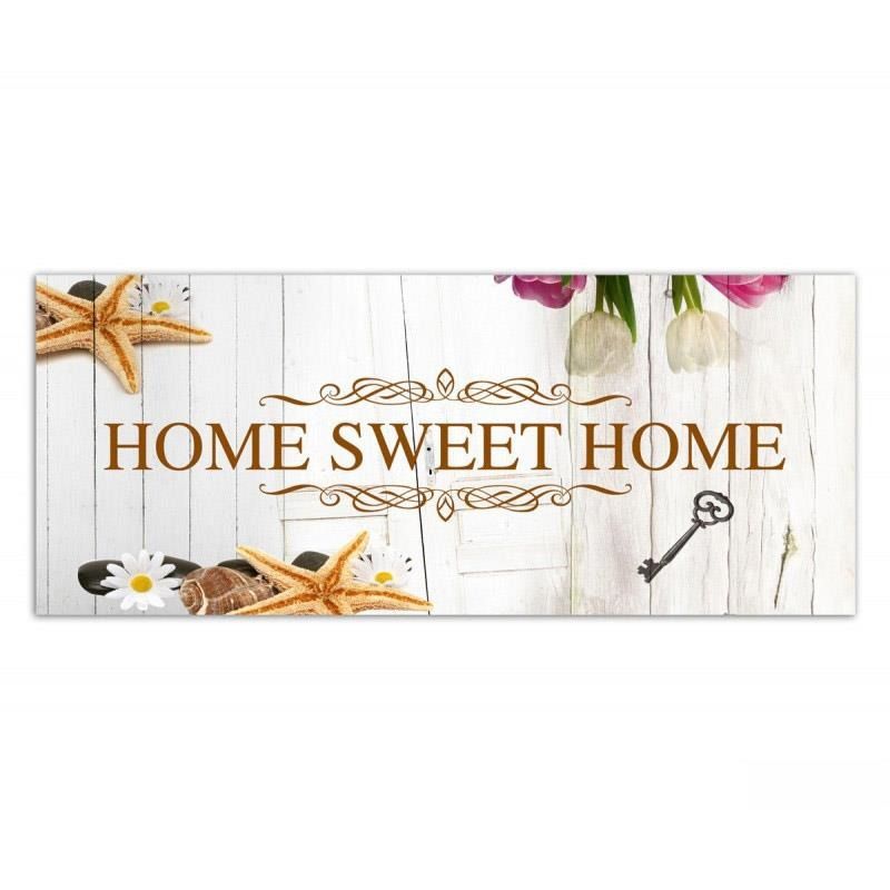 Obraz CARO - Home Sweet Home In White 50x20 cm - GLIX DECO s.r.o.