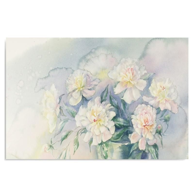 Obraz CARO - White Flowers 3 40x30 cm - GLIX DECO s.r.o.