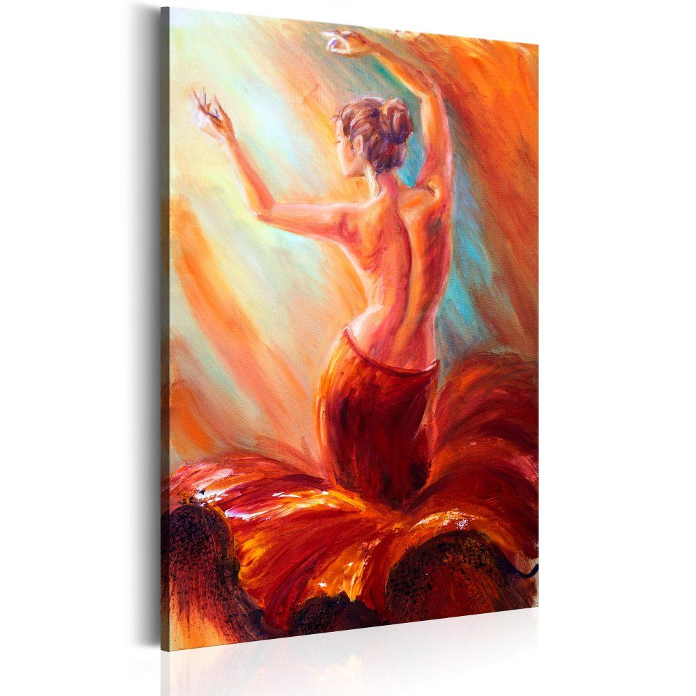Obraz na plátně Bimago - Dancer of Fire 60x90 cm - GLIX DECO s.r.o.