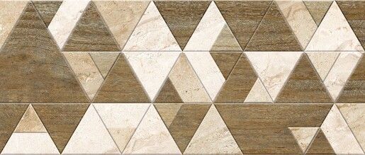 Dekor Fineza Adore beige triangles 25x60 cm mat DADORE256TR - Siko - koupelny - kuchyně