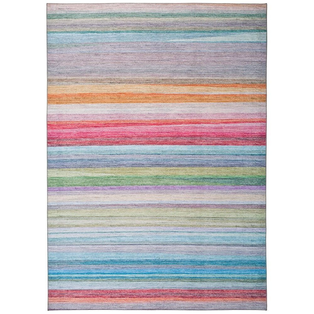 Barevný pruhovaný koberec s vysokým podílem bavlny Universal Exclusive, 160 x 115 cm - Bonami.cz