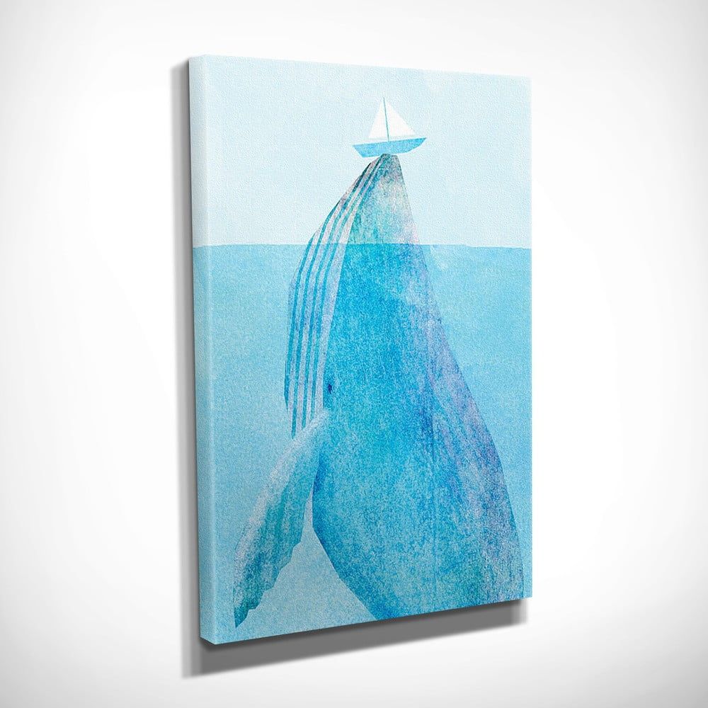Nástěnný obraz na plátně Whale, 30 x 40 cm - Bonami.cz