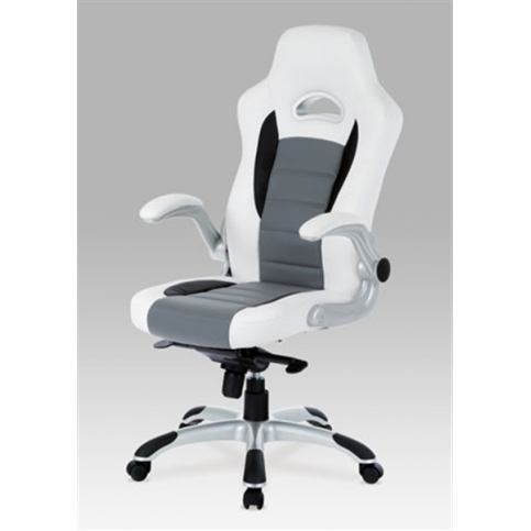 Herní židle KA-E240B WT (synchronní mech., kříž plast) - Rafni