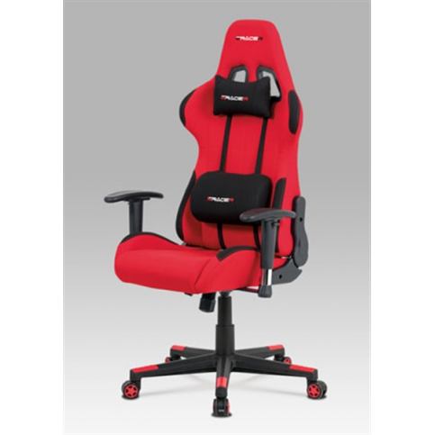 Herní židle KA-F05 RED (houpací mech., kříž plast) - Rafni