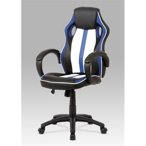 Herní židle KA-V505 BLUE (houpací mech., kříž plast) - Rafni