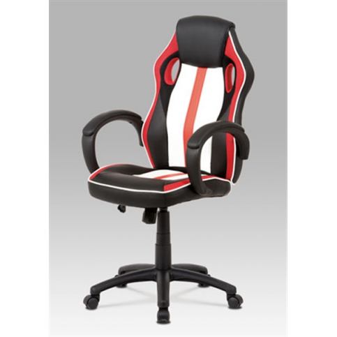 Herní židle KA-V505 RED (houpací mech., kříž plast) - Rafni