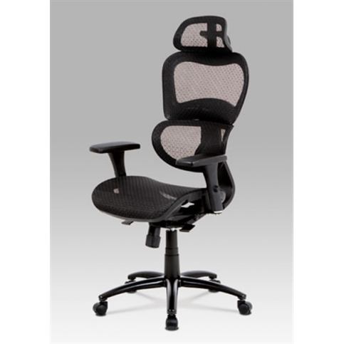Kancelářská židle KA-A188 BK (synchronní mech., kříž kov) - Rafni