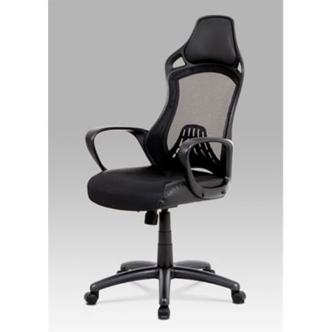 Kancelářská židle KA-A190 BK (houpací mech., kříž plast) - Rafni