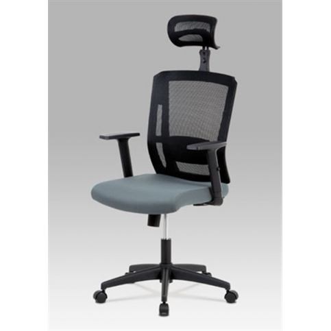 Kancelářská židle KA-B1076 GREY (houpací mech., kříž plast) - Rafni