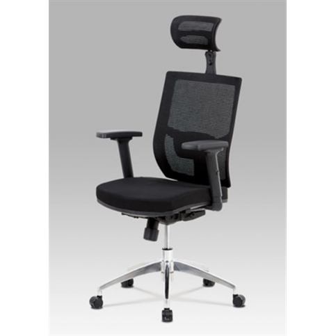 Kancelářská židle KA-B1083 BK (synchronní mech., kříž kov) - Rafni