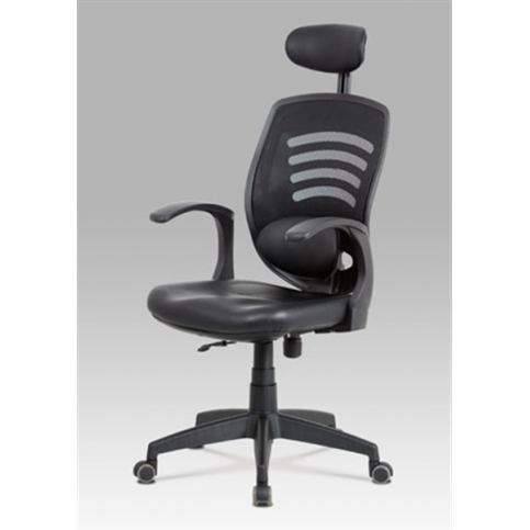 Kancelářská židle KA-D706 BK (permanent kontakt mech.,kříž plast) - Rafni