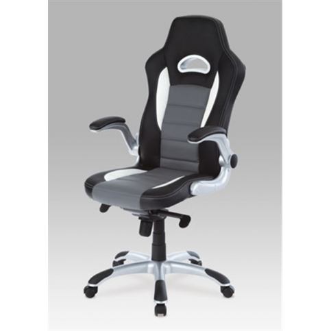 Kancelářská židle KA-E240B GREY (synchronní mech., kříž plast) - Rafni