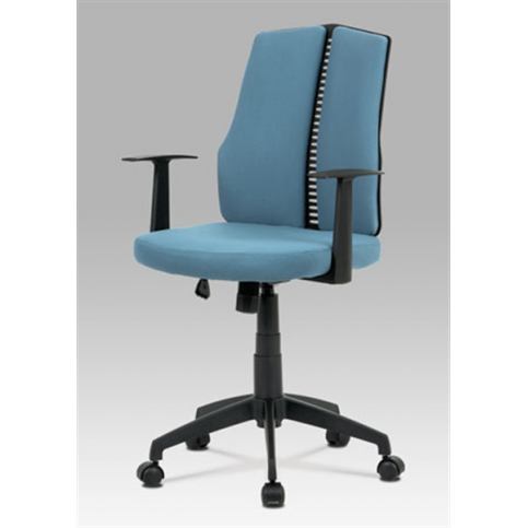 Kancelářská židle KA-E826 BLUE (houpací mech., kříž plast) - Rafni