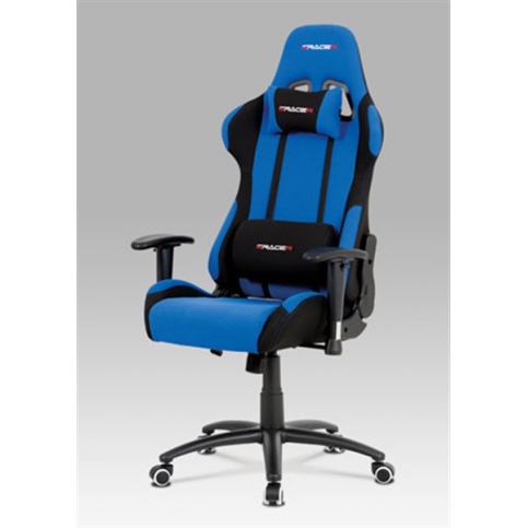 Kancelářská židle KA-F01 BLUE (houpací mech., kříž kov) - Rafni