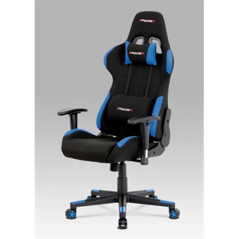 Kancelářská židle KA-F02 BLUE (houpací mech., kříž plast) - Rafni