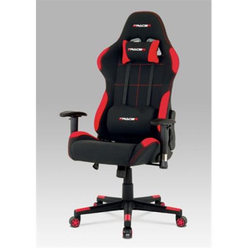 Kancelářská židle KA-F02 RED (houpací mech., kříž plast) - Rafni