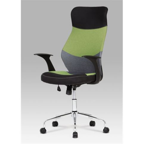 Kancelářská židle KA-N849 GRN (výškově nastavitelná, kříž plast) - Rafni