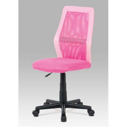 Kancelářská židle KA-V101 PINK (výškově nastavitelná, kříž plast) - Rafni
