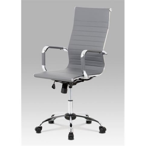Kancelářská židle KA-V305 GREY (houpací mech., kříž chrom) - Rafni