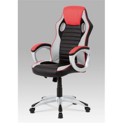 Kancelářská židle KA-V507 RED (houpací mech., kříž plast) - Rafni
