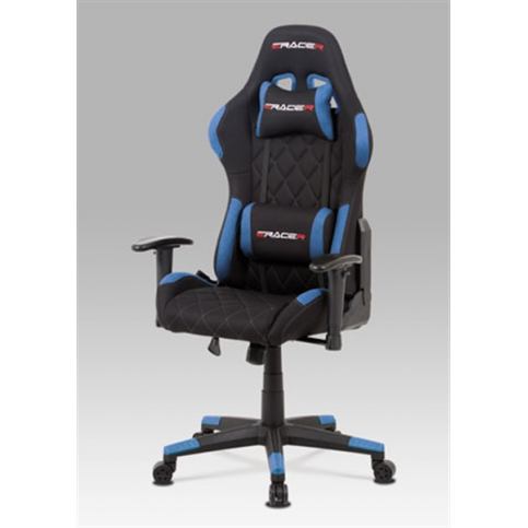 Kancelářská židle KA-V606 BLUE (houpací mech., kříž plast) - Rafni